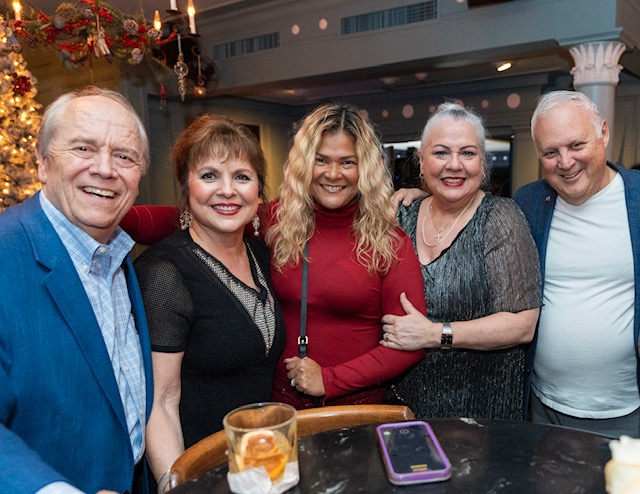 Joe & Janine Williams, Flor Orellana-Odio, Silvia & Diego Leiva @Holiday Party KW Capital Realty. December 2022 - Coral Gables, FL