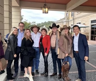 Marc Segelnick, Joe Williams & guests at Camp Cowboy Family Office Event in Austin , TX - November 2023